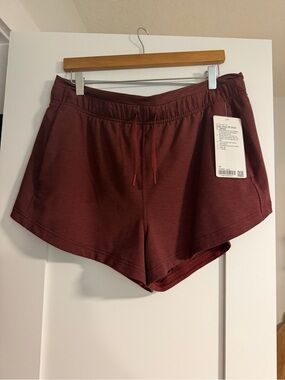 NWT lululemon Inner Glow HR Short 3” Modal 14 Heathered Savannah